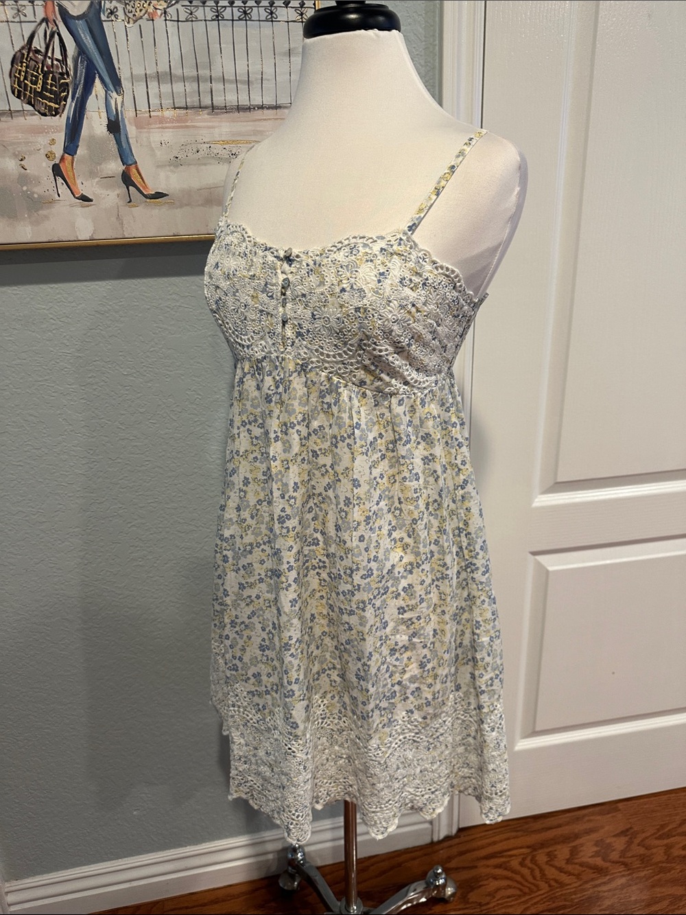 Joie Sleep Sz Small Spaghetti-Strap Floral PJ Dress • NWT! - Picture 5 of 11